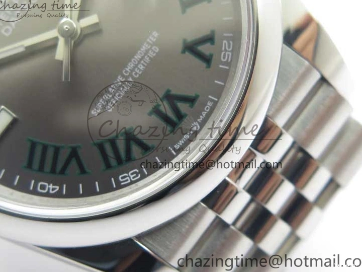 Dial SS Best Roman Jubilee DateJust Edition 126200 1:1 Gray BP Maker 36 Bracelet on 0201